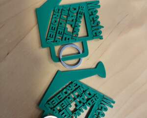 Meesterbedankjes Sleutelhanger