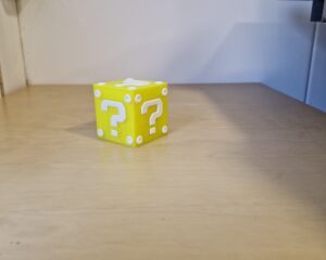 vraagteken blok switch game houder